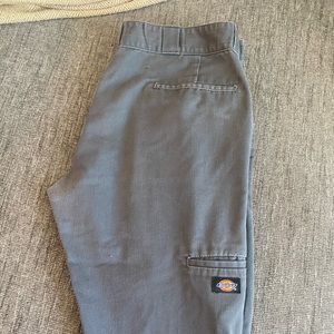 Grey Dickies slim straight pants